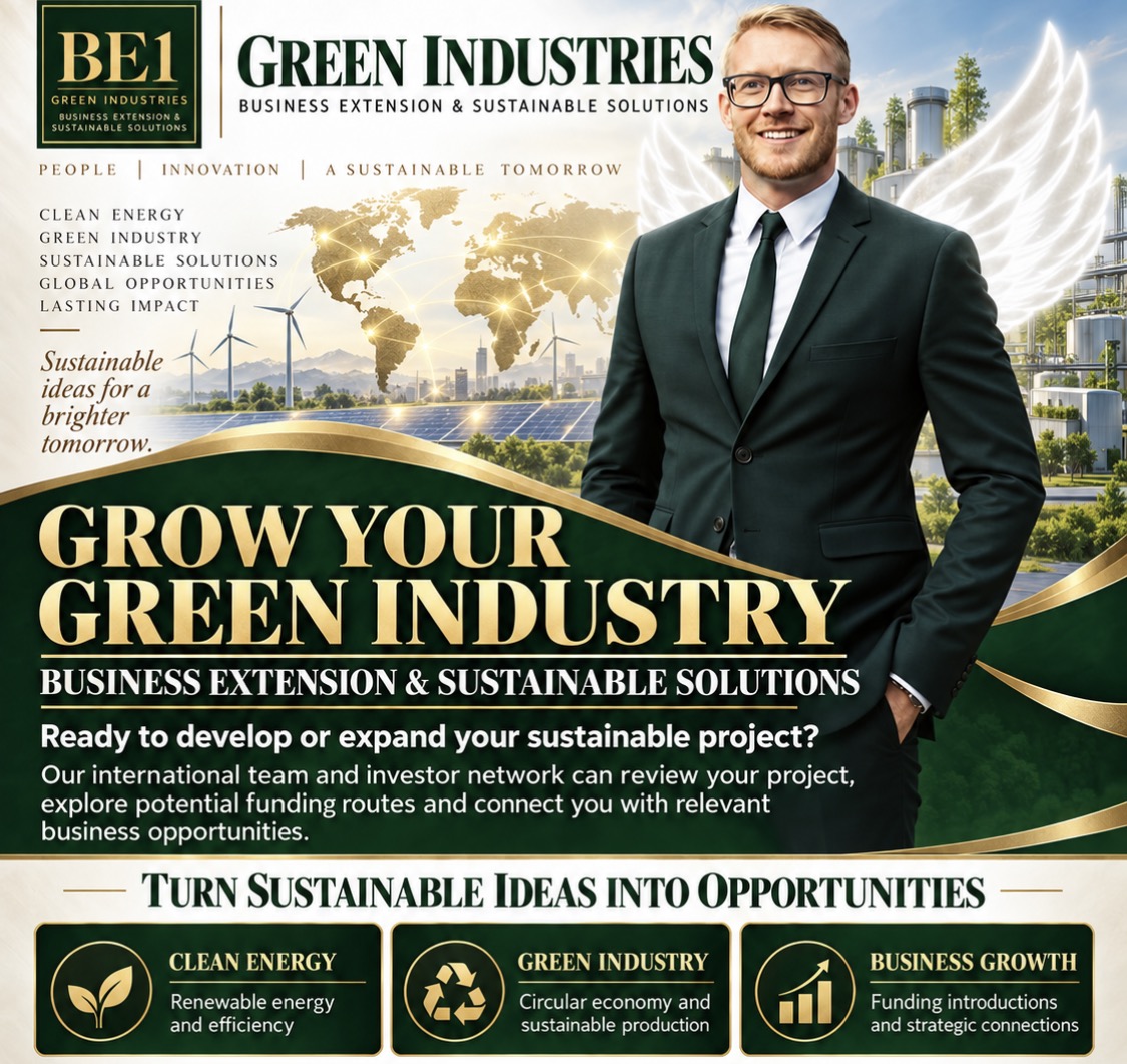 BE1 Green Industries — business extension & sustainable solutions: clean energy, green industry and business growth